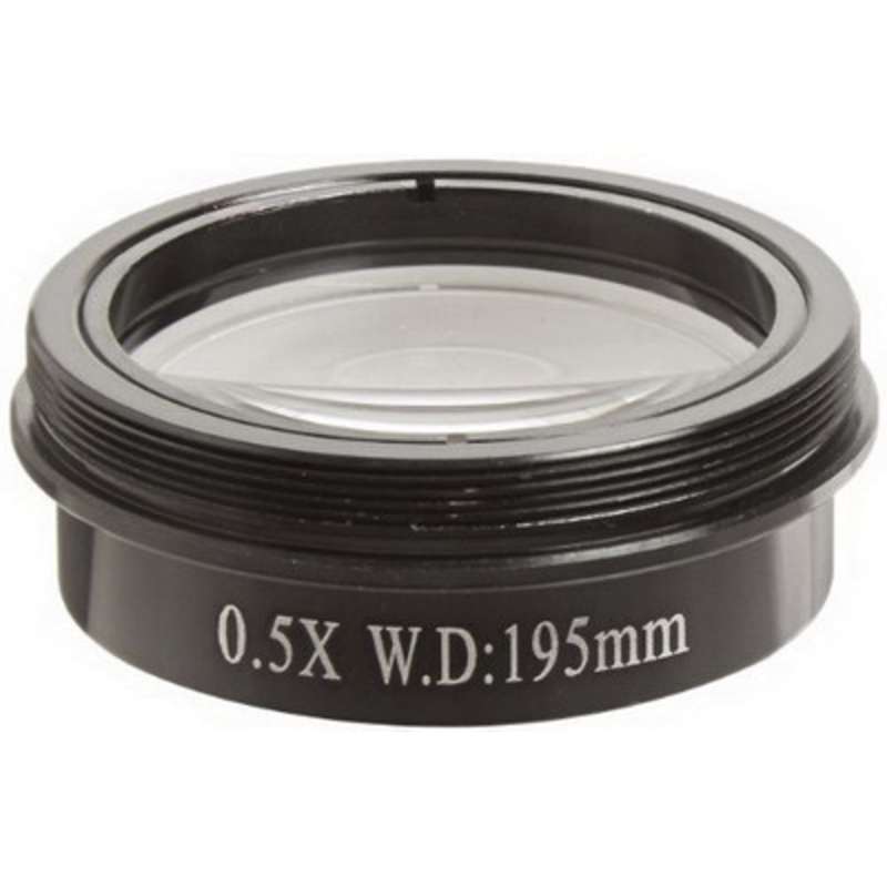 Pro-Zoom 0.5x Auxiliary Lens for Binocular and Trinocular Microscopes,